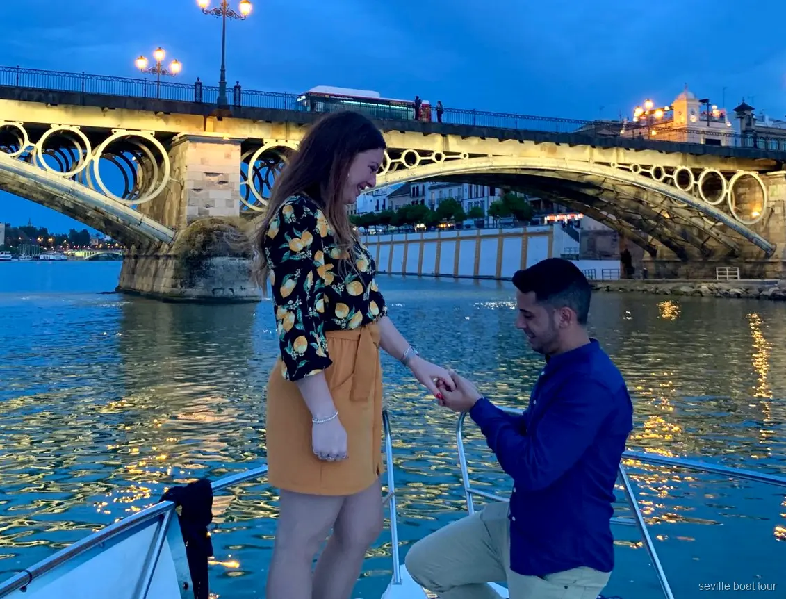 Seville Romantic Boat Ride private boat for two on the Guadalquivir